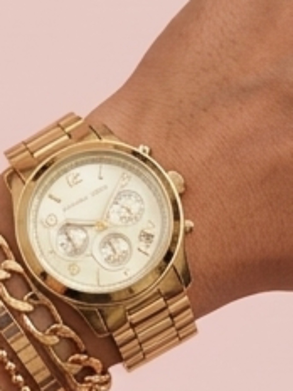 Michael Kors Gold-Tone Chronograph Watch
